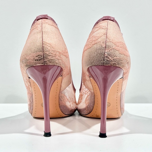 Flower Embroidery Court Stiletto Pumps - Picture 3 of 5